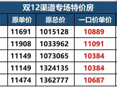快跑11月南宁楼市真刀真枪打起了价格战