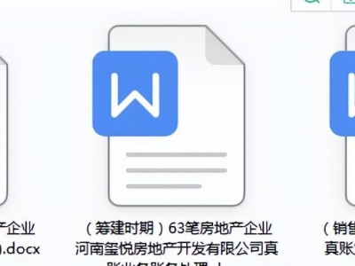 房地产企业涉及的会计核算案例（163个会计分录）