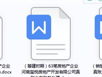 房地产企业涉及的会计核算案例（163个会计分录）