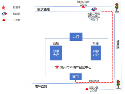 苏州市不动产登记中心大厅搬迁至南环西路1230号