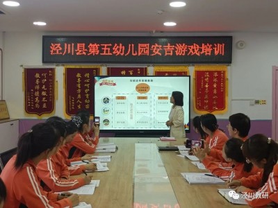 泾川县第五幼儿园开展户外安吉游戏培训
