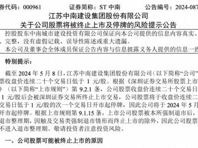ST中南退市不意味着市场规则在资源配置中发挥作用