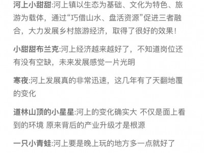 河上镇:深耕新旧动能转换加快产业结构重塑